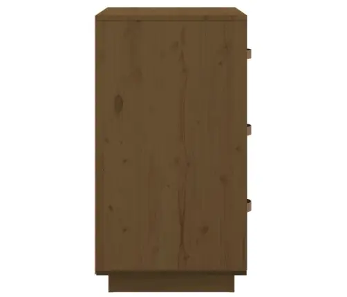 Naktinė Spintelė, Medaus Ruda, 40X40X75cm Pušies Masyvas