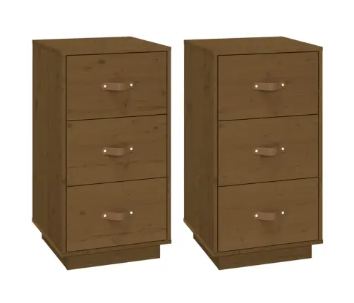 Öökapid 2 Tk, Meepruun, 40 X 40 X 75 cm Männipuit