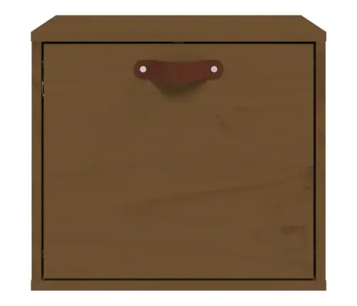 Sienas Skapītis, Medus Brūns, 40X30X35 Cm, Priedes Masīvkoks Vidaxl