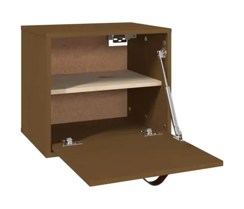 Sienas Skapītis, Medus Brūns, 40X30X35 Cm, Priedes Masīvkoks Vidaxl