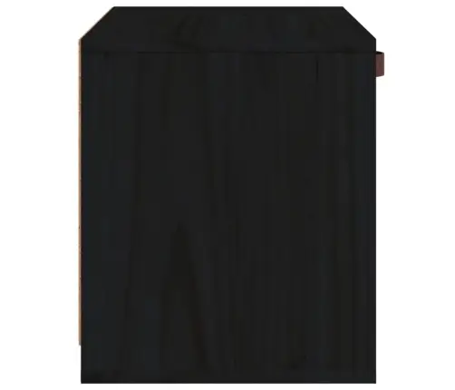 Sienas Skapītis, Melns, 40X30X35 Cm, Priedes Masīvkoks Vidaxl