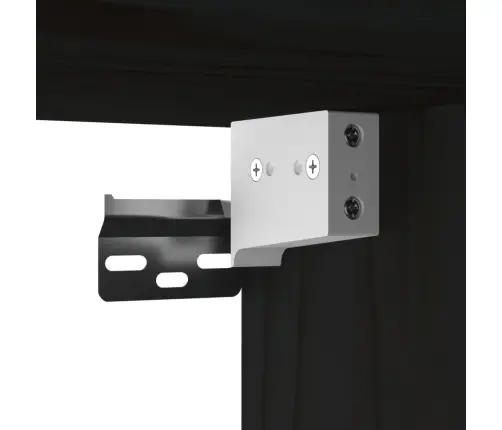 Sienas Skapītis, Melns, 40X30X35 Cm, Priedes Masīvkoks Vidaxl