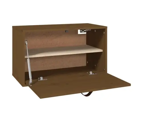 Sieninė Spintelė, Medaus Ruda, 60X30X35cm Pušies Masyvas