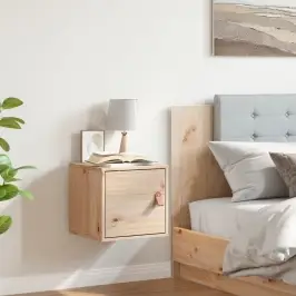 Sienas Skapis, 31,5X30X30 Cm, Masīvkoks, Priede Vidaxl