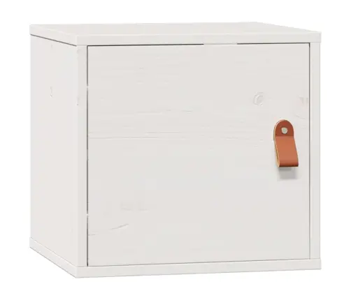 Sienas Skapīši, 2 Gab., Balti, 31,5X30X30 Cm, Priedes Masīvkoks Vidaxl