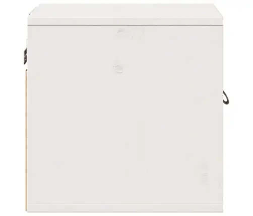 Sienas Skapīši, 2 Gab., Balti, 31,5X30X30 Cm, Priedes Masīvkoks Vidaxl