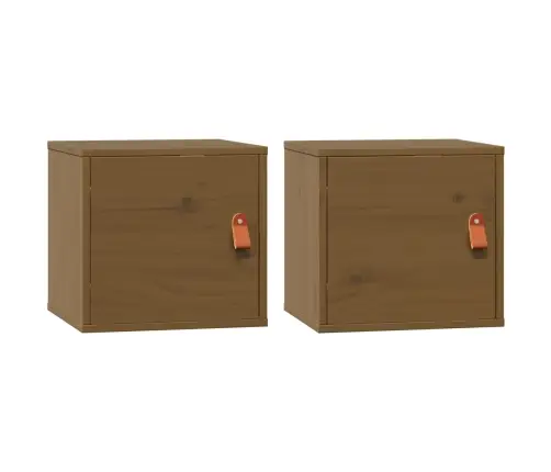 Sienas Skapīši, 2 Gab., Brūni, 31,5X30X30 Cm, Priedes Masīvkoks Vidaxl Sienas Skapīši, 2 Gab., Brūni, 31,5X30X30 Cm, Priedes Masīvkoks Vidaxl