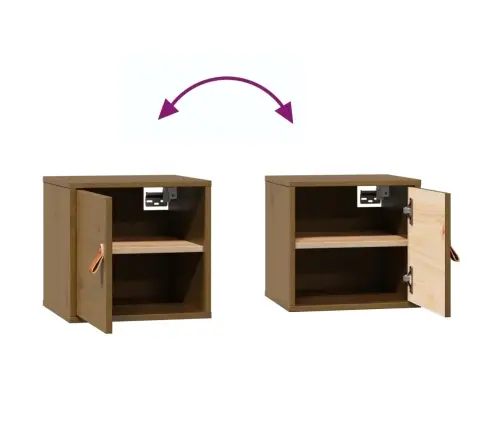 Sienas Skapīši, 2 Gab., Brūni, 31,5X30X30 Cm, Priedes Masīvkoks Vidaxl Sienas Skapīši, 2 Gab., Brūni, 31,5X30X30 Cm, Priedes Masīvkoks Vidaxl