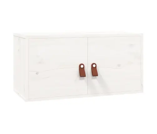 Sienas Skapīši, 2 Gab., Balti, 60X30X30 Cm, Priedes Masīvkoks Vidaxl