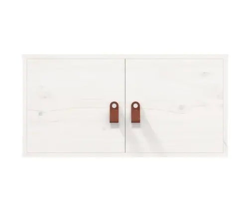 Sienas Skapīši, 2 Gab., Balti, 60X30X30 Cm, Priedes Masīvkoks Vidaxl