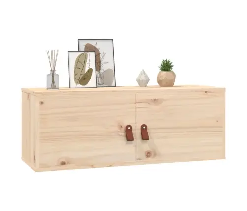 Sienas Skapītis, 80X30X30 Cm, Priedes Masīvkoks Vidaxl