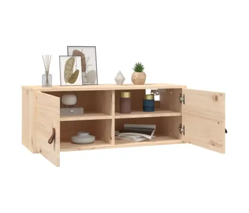 Sienas Skapītis, 80X30X30 Cm, Priedes Masīvkoks Vidaxl