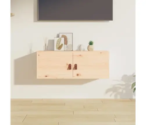 Sienas Skapītis, 80X30X30 Cm, Priedes Masīvkoks Vidaxl