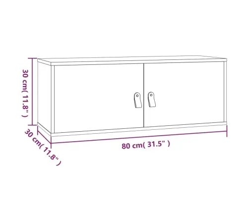 Seinakapid 2 Tk, 80 X 30 X 30 cm Männipuit