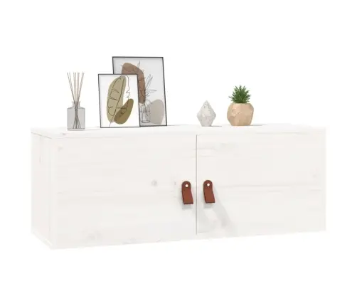 Seinakapid, 2 Tk, Valge, 80X30X30 cm Männipuit