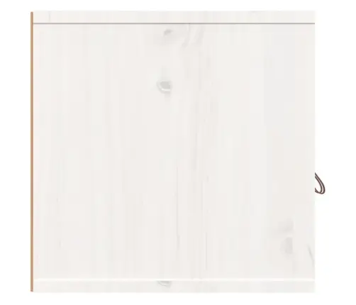 Sieninė Spintelė, Balta, 80X30X30cm Pušies Medienos Masyvas