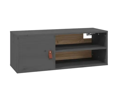 Sienas Skapīši, 2 Gab., Pelēki, 80X30X30 Cm, Priedes Masīvkoks Vidaxl Sienas Skapīši, 2 Gab., Pelēki, 80X30X30 Cm, Priedes Masīvkoks Vidaxl