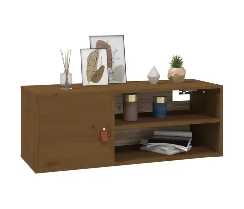 Sienas Skapīši, 2 Gab., Brūni, 80X30X30 Cm, Priedes Masīvkoks Vidaxl