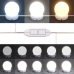 Spoguļgaldiņš Ar Led, Balts, 95X50X133,5 Cm, Priedes Masīvkoks Vidaxl