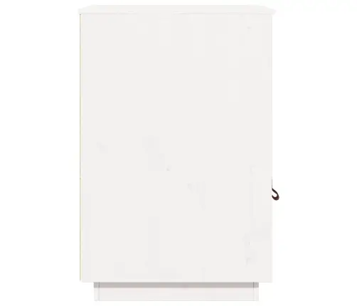 Rakstāmgalda Skapītis, Balts, 40X50X75 Cm, Priedes Masīvkoks Vidaxl