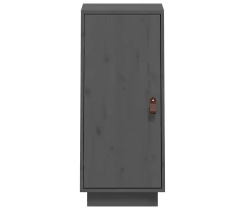 Kumode, Pelēka, 34X40X75 Cm, Priedes Masīvkoks Vidaxl