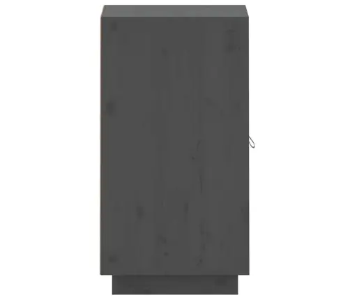 Kumode, Pelēka, 34X40X75 Cm, Priedes Masīvkoks Vidaxl