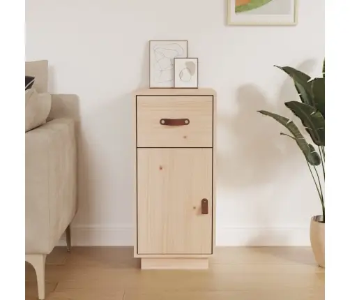 Šoninė Spintelė, 34X40X75cm Pušies Medienos Masyvas Šoninė Spintelė, 34X40X75cm Pušies Medienos Masyvas