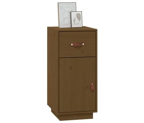 Kumode, Medus Brūna, 34X40X75 Cm, Priedes Masīvkoks Vidaxl