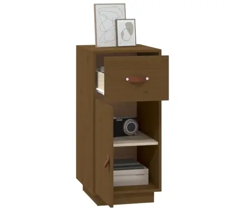 Kumode, Medus Brūna, 34X40X75 Cm, Priedes Masīvkoks Vidaxl