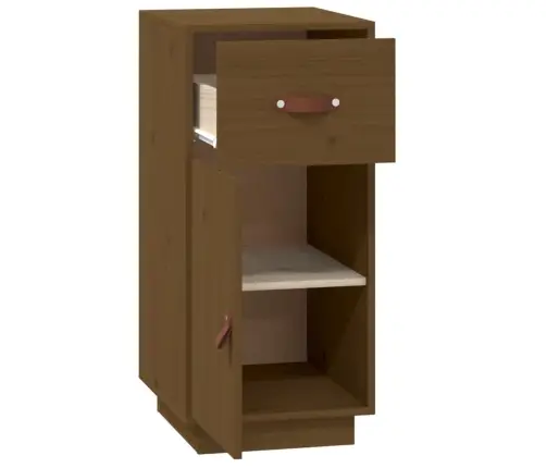 Kumode, Medus Brūna, 34X40X75 Cm, Priedes Masīvkoks Vidaxl