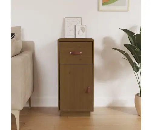 Kumode, Medus Brūna, 34X40X75 Cm, Priedes Masīvkoks Vidaxl