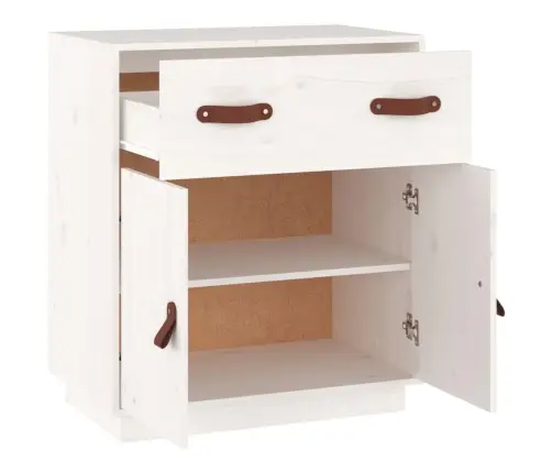 Kumode, Balta, 65,5X40X75 Cm, Priedes Masīvkoks Vidaxl Kumode, Balta, 65,5X40X75 Cm, Priedes Masīvkoks Vidaxl