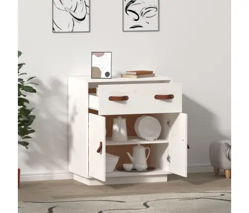 Kumode, Balta, 65,5X40X75 Cm, Priedes Masīvkoks Vidaxl Kumode, Balta, 65,5X40X75 Cm, Priedes Masīvkoks Vidaxl