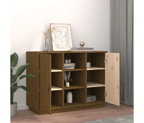 Kumode, Medus Brūna, 100X40X75 Cm, Priedes Masīvkoks Vidaxl Kumode, Medus Brūna, 100X40X75 Cm, Priedes Masīvkoks Vidaxl