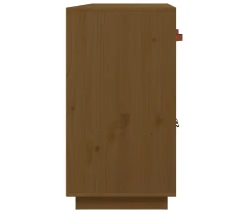 Kumode, Medus Brūna, 98,5X40X75 Cm, Priedes Masīvkoks Vidaxl