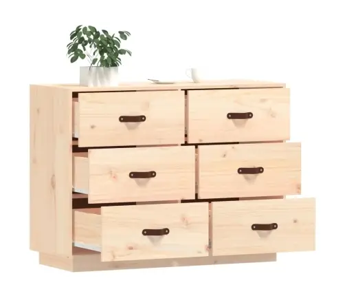 Kumode, 100X40X75 Cm, Priedes Masīvkoks Vidaxl