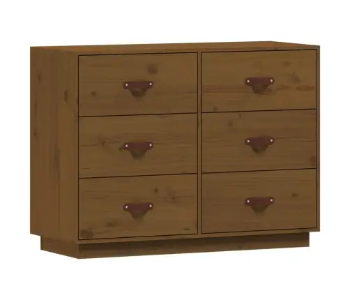 Kumode, Medus Brūna, 100X40X75 Cm, Priedes Masīvkoks Vidaxl