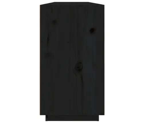 Puhvetkapp, Must, 100X40X75 cm Täismännipuit