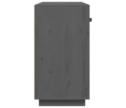 Kumode, Pelēka, 100X40X75 Cm, Priedes Masīvkoks Vidaxl