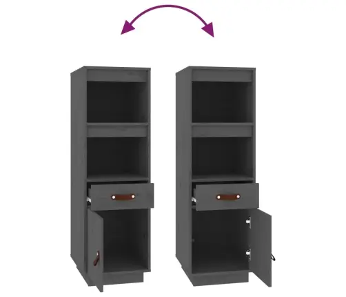 Kõrge Kapp, Hall, 34 X 40 X 108,5 cm Männipuit