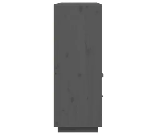 Augstais Skapītis, Pelēks, 100X40X108,5 Cm, Priedes Masīvkoks Vidaxl