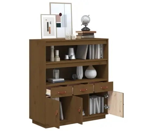 Augstais Skapītis, Brūns, 100X40X108,5 Cm, Priedes Masīvkoks Vidaxl Augstais Skapītis, Brūns, 100X40X108,5 Cm, Priedes Masīvkoks Vidaxl