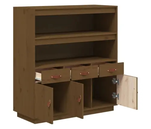 Augstais Skapītis, Brūns, 100X40X108,5 Cm, Priedes Masīvkoks Vidaxl Augstais Skapītis, Brūns, 100X40X108,5 Cm, Priedes Masīvkoks Vidaxl