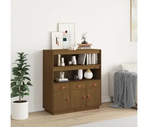 Augstais Skapītis, Brūns, 100X40X108,5 Cm, Priedes Masīvkoks Vidaxl Augstais Skapītis, Brūns, 100X40X108,5 Cm, Priedes Masīvkoks Vidaxl