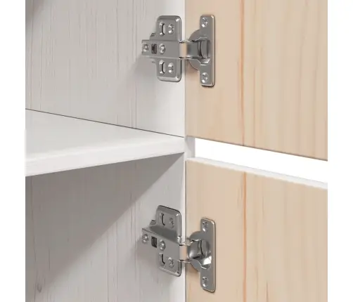 Komoda, Balta, 34X40X108,5cm Pušies Medienos Masyvas