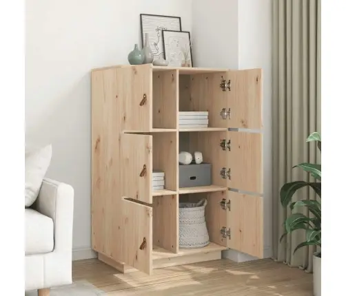 Augstais Skapītis, 67X40X108,5 Cm, Priedes Masīvkoks Vidaxl Augstais Skapītis, 67X40X108,5 Cm, Priedes Masīvkoks Vidaxl