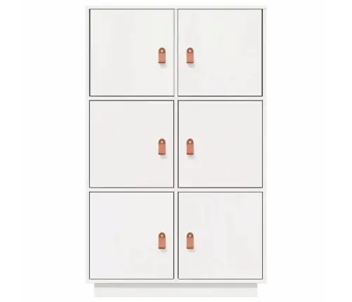 Kõrge Kapp, Valge, 67 X 40 X 108,5 cm Männipuit