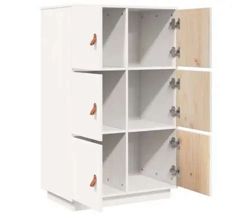 Kõrge Kapp, Valge, 67 X 40 X 108,5 cm Männipuit