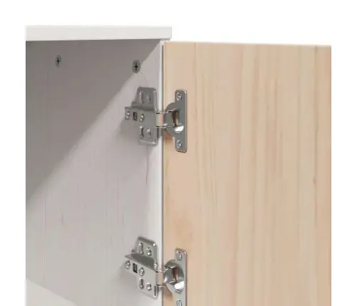 Kõrge Kapp, Valge, 67 X 40 X 108,5 cm Männipuit