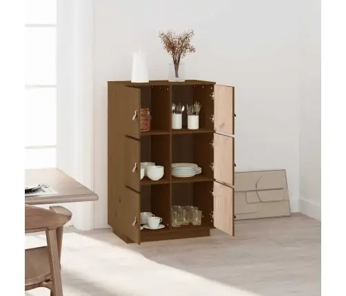 Augstais Skapītis, Brūns, 67X40X108,5 Cm, Priedes Masīvkoks Vidaxl Augstais Skapītis, Brūns, 67X40X108,5 Cm, Priedes Masīvkoks Vidaxl